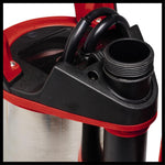 Einhell Schmutzwasserpumpe GE-DP 7535 N LL ECO 2-in-1 (750 W, bis zu Ø 35 mm Fremdpartikelgröße, max. 18.500 L/h Fördermenge, inkl. Quick-Connector & Universaladapter)
