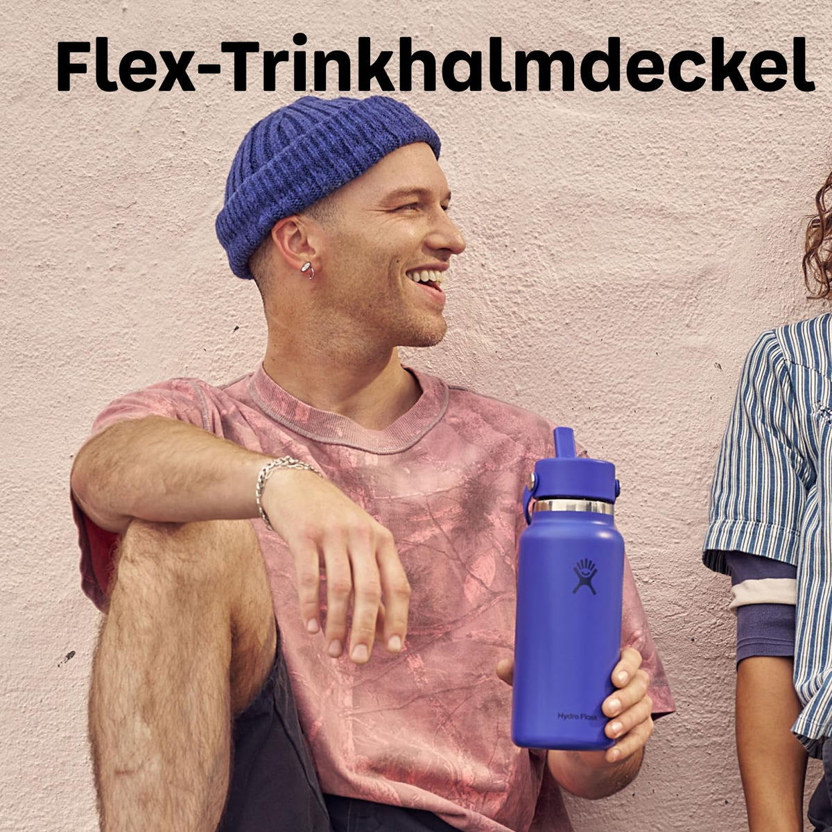 Resigilat|Hydro Flask Wide Flex Straw Cap sticla 946 ml (32 oz), Popstar Pink