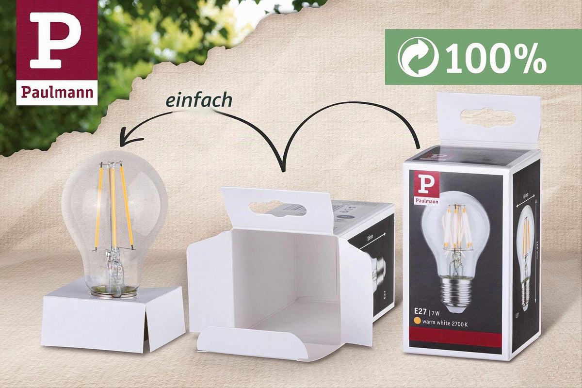 Resigilat|Paulmann LED Efficient-Line Globe E27, 4W, 840lm, 3000K, transparent