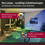 Resigilat|Paulmann 29162 Filament Smart Home Zigbee LED G125 E27, 470lm, 6,3W, RGBW+, dimmabil, auriu