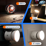Resigilat|REV lampa cu priza, reglabila in 4 trepte, 10W, 850 lm, 3000K, alba