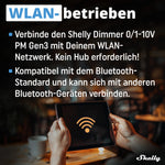 Resigilat|Shelly Dimmer 0/1-10V PM Gen3, variator smart WiFi cu masurare consum, control iluminat, Alexa, Google Home, fara hub