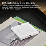 Resigilat|OSRAM SMART+ WiFi intrerupator de perete, 2 butoane, magnetic, reincarcabil USB-C, autonomie 6 luni, compatibil Alexa, alb