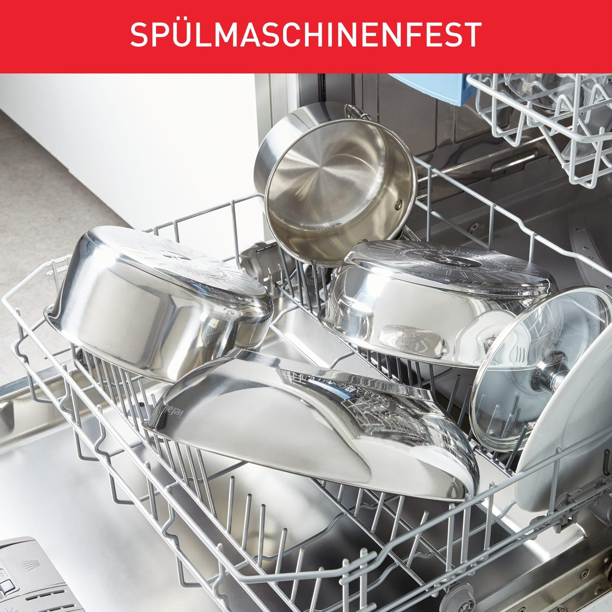 Resigilat|Capac din sticla Tefal, 30 cm, rama din inox, lavabil in masina de spalat vase, ventil de abur, maner termorezistent