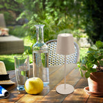 Resigilat|BRILONER lampa de masa LED fara fir cu Touch, dimmabila, inaltime reglabila, reincarcabila, pentru noptiera, camping si exterior, bej