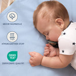 Resigilat|Dreamzie set 2 cearsafuri cu elastic pentru bebelusi, 70 x 140 cm, 100% bumbac Jersey