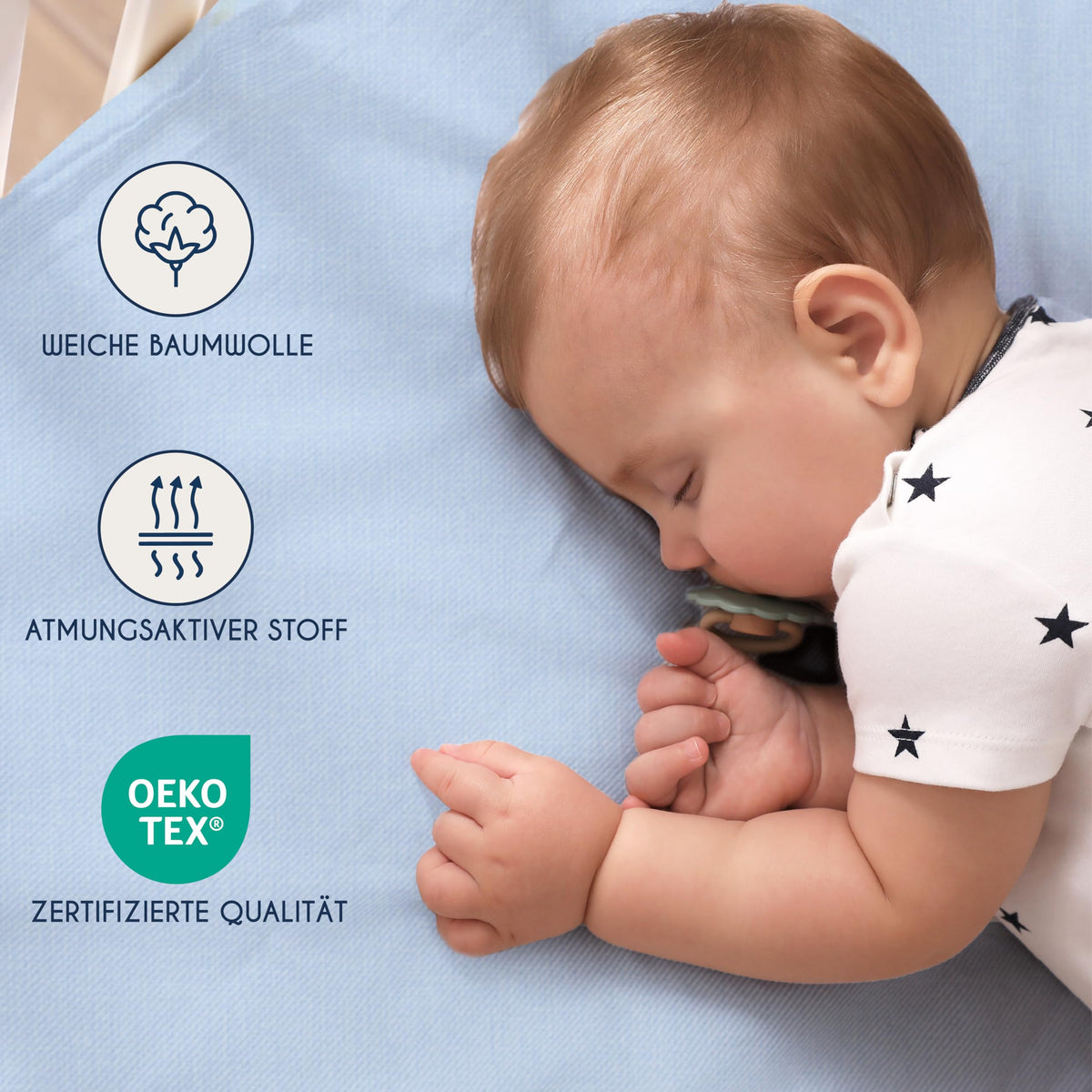 Resigilat|Dreamzie set 2 cearsafuri cu elastic pentru bebelusi, 70 x 140 cm, 100% bumbac Jersey