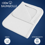 Resigilat|Dreamzie protectie impermeabila pentru saltea patut bebe, 70 x 140 cm, bumbac