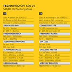 TechniSat - TECHNIPRO SVT 600 V2 - Priza dubla pentru antena