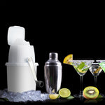 Resigilat|Relaxdays zdrobitor manual de gheata, cu manivela, pentru cocktailuri si long drinks, alb/negru