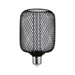 Resigilat|Paulmann 29083 Metallic Glow Edition LED E27, 4,2W, 200lm, 1800K, 100mm, forma cilindrica, negru metalic