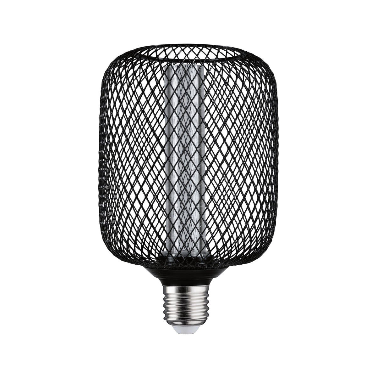 Resigilat|Paulmann 29083 Metallic Glow Edition LED E27, 4,2W, 200lm, 1800K, 100mm, forma cilindrica, negru metalic