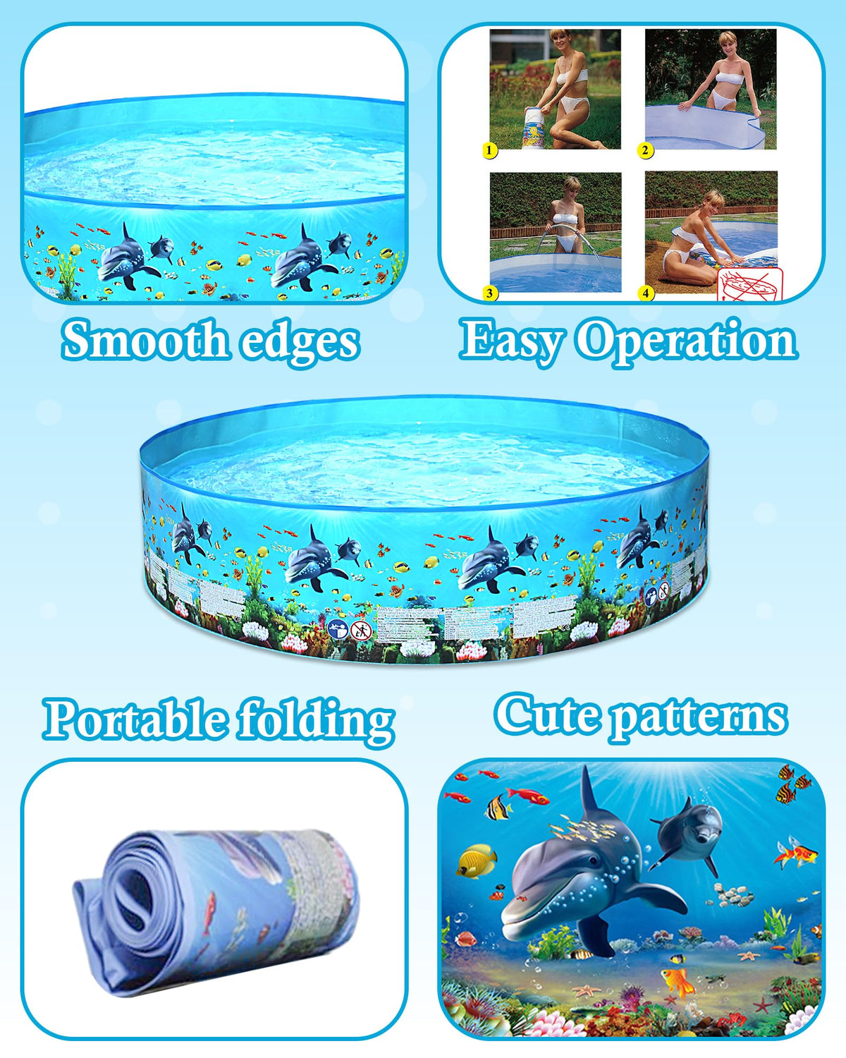 Resigilat|Piscina gonflabila pentru copii, piscina de vara