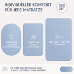 Resigilat|Dreamzie set 2 cearsafuri cu elastic pentru bebelusi, 70 x 140 cm, 100% bumbac Jersey