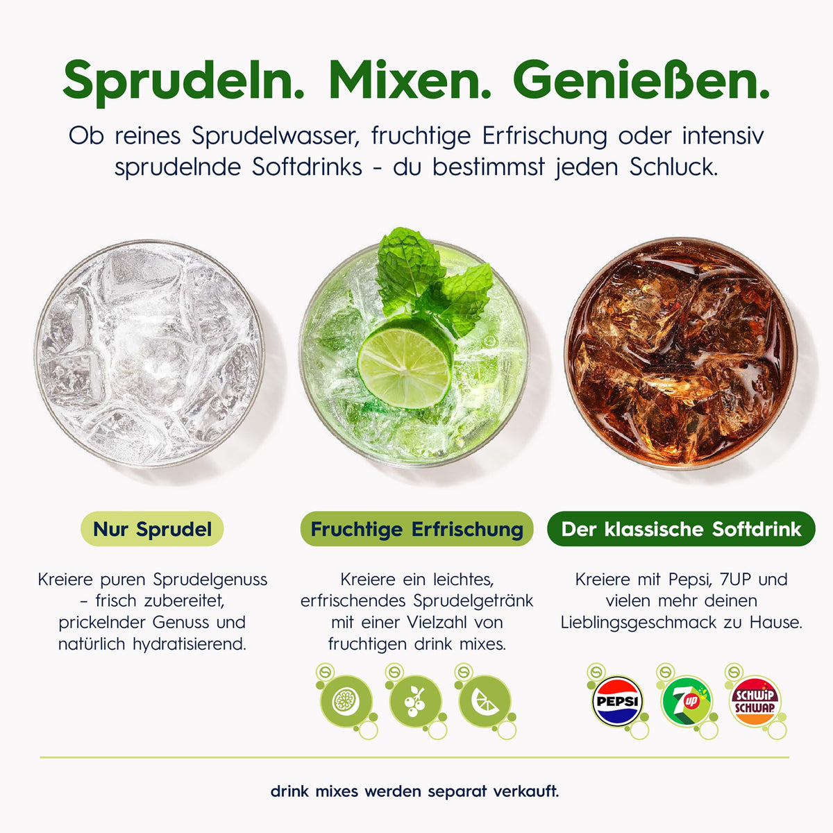 Resigilat|SodaStream DUO, set 2 sticle din sticla de 1 L, compatibile cu aparatele DUO si E-DUO