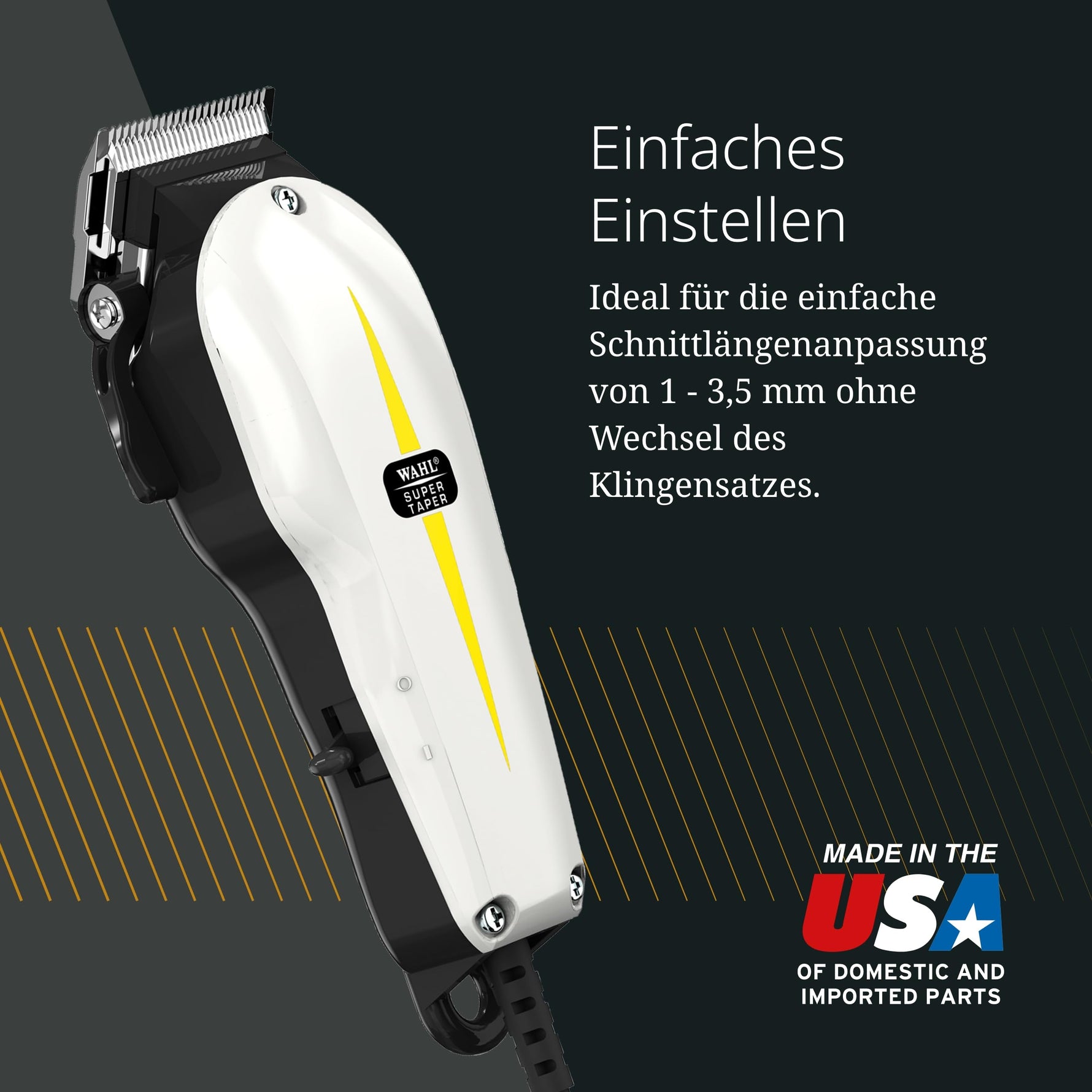 Haarschneidemaschine SuperTAPER bla/whi EU MIH