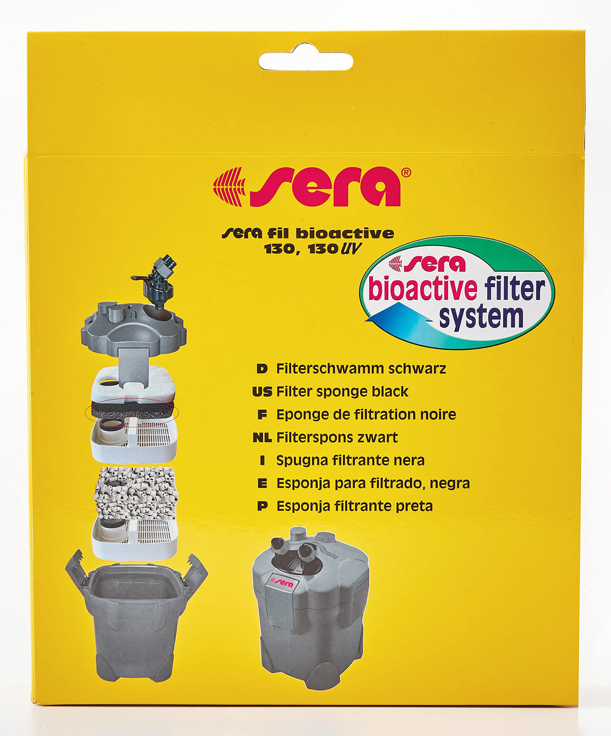 Resigilat|SERA burete filtrant negru pentru Fil Bioactive 130 si Fil Bioactive 130 + UV