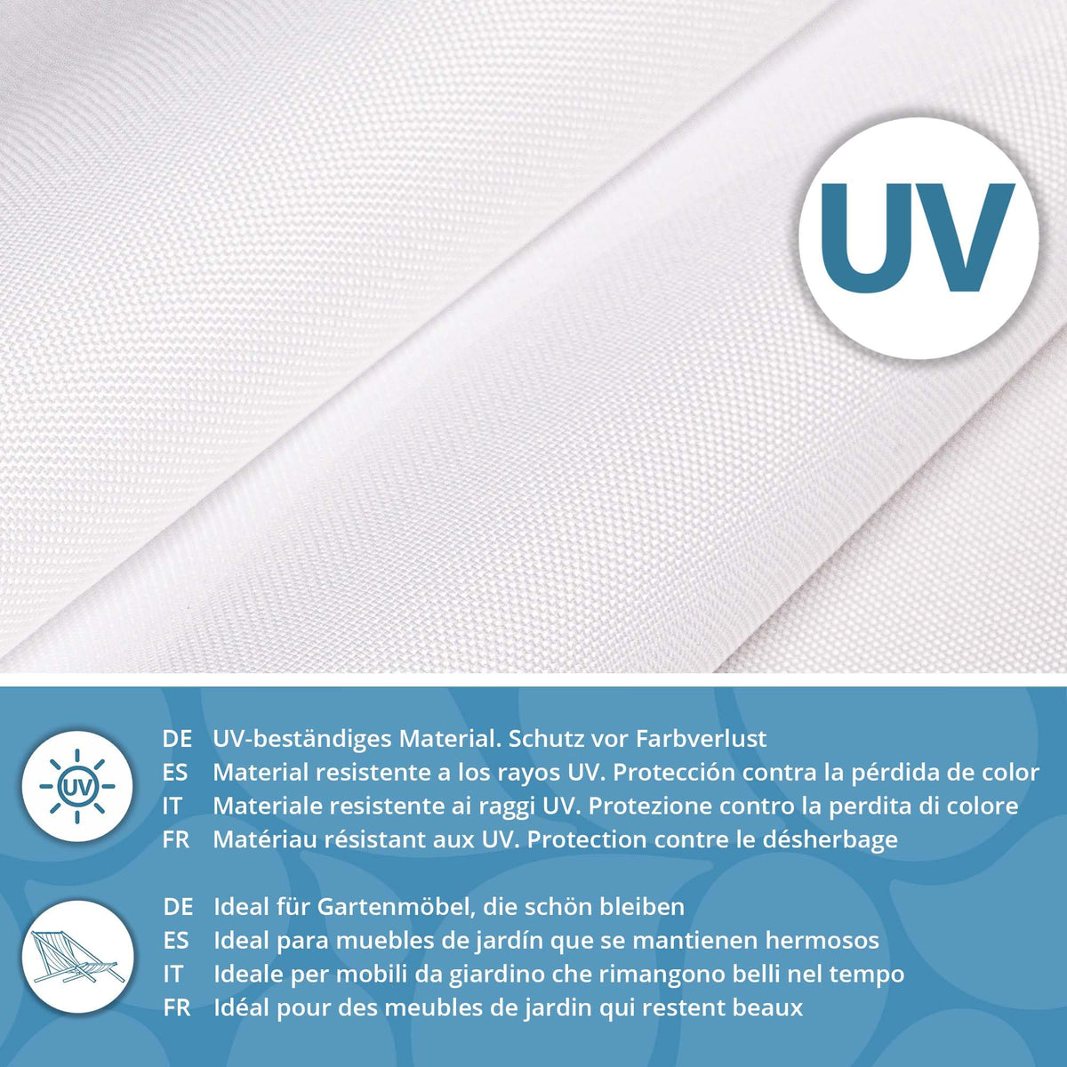 Resigilat|DreamRoots material textil impermeabil pentru exterior, alb, 2 m