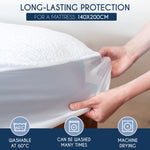 Resigilat|Dreamzie protectie impermeabila pentru saltea 140 x 200 cm, certificata Oeko-TEX, hipoalergenica, antiacarieni si antibacteriana