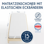 Resigilat|Dreamzie protectie impermeabila pentru saltea patut bebe, 70 x 140 cm, bumbac