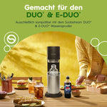 Resigilat|SodaStream DUO, set 2 sticle din sticla de 1 L, compatibile cu aparatele DUO si E-DUO