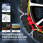 Bottari [Goodyear] 18833 lanțuri de zăpadă „Rapid T2”, 9 mm, mărimea 130, compatibile cu ABS și ESP