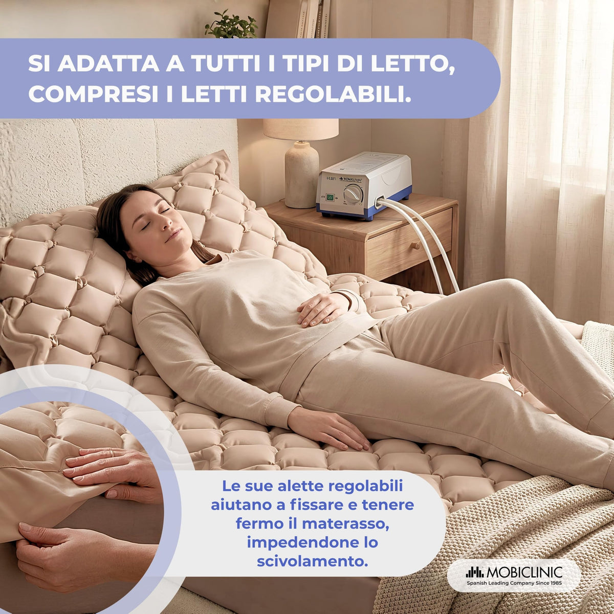 |Resigilat| Mobiclinic®, saltea anti-decubit cu aer alternat