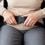 PEPE Mobility Scaun cu rotile pliabil și ușor, din oțel, cu șezut de 38 cm