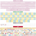 Resigilat|BONNYCO Light Box A4 roz, cu 400 litere si simboluri, caractere Ä Ö Ü ß, emoji, 2 markere si USB