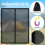 Resigilat|Plasa anti-tantari magnetica pentru usa glisanta VW T5 T6, plasa fina pentru insecte, protectie solara si ventilatie