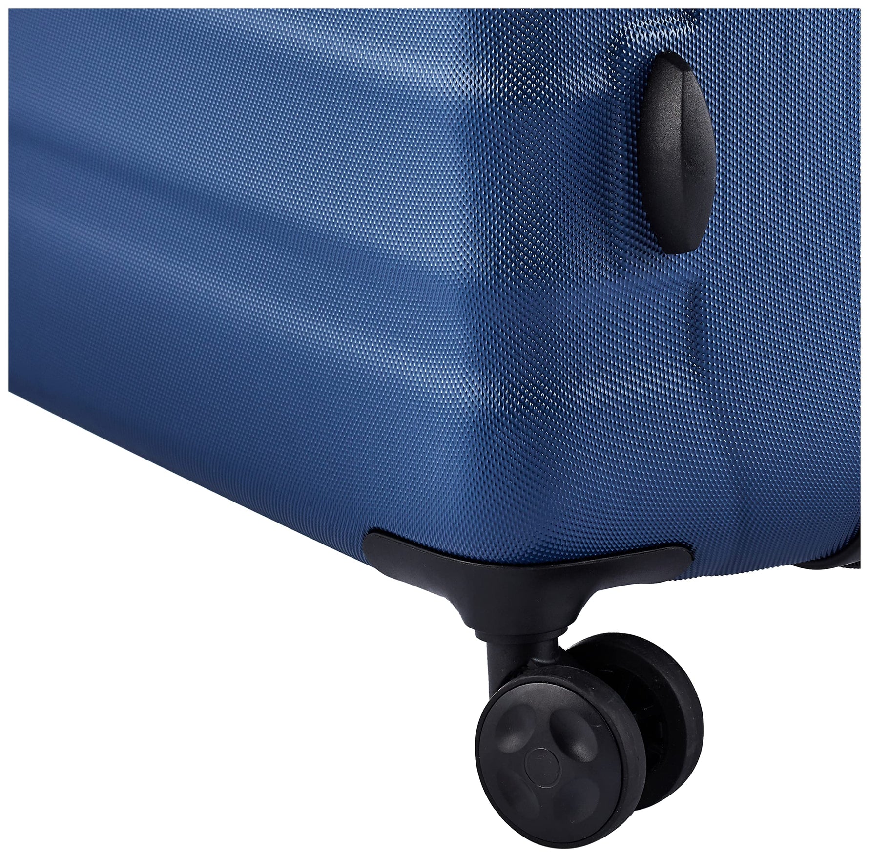 Amazon Basics Hartschalen-Koffer Groß - Erweiterbares ABS-Reisegepäck mit 4 Doppel-Spinnerrädern - Kratzfest und Leicht - 78 x 52,6 x 32cm - Marineblau