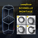 Goodyear 77907: lanțuri de zăpadă „G9”, 9 mm, mărimea 90, certificare TÜV și ÖNORM